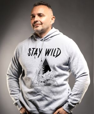 Stay Wild, V2, černý potisk