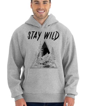 Stay Wild, V2, černý potisk