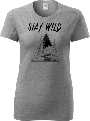 Stay Wild, V2, černý potisk