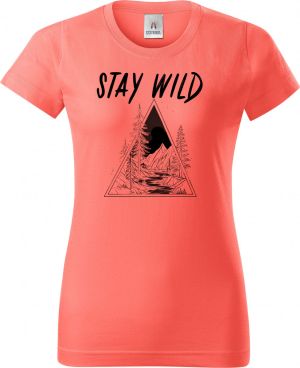 Stay Wild, V2, černý potisk
