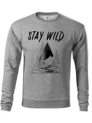 Stay Wild, V2, černý potisk