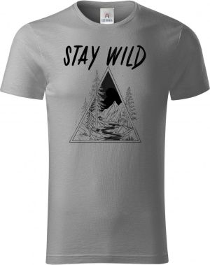 Stay Wild, V2, černý potisk