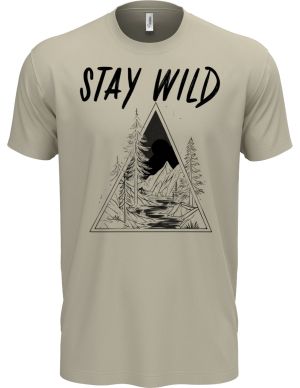 Stay Wild, V2, černý potisk