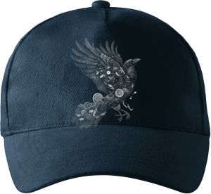 Steampunková vrána, bílý potisk
