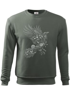 Steampunková vrána, bílý potisk