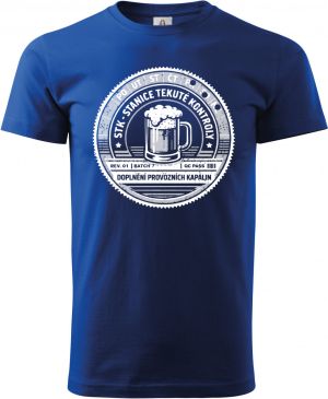 STK, stanice tekuté kontroly, bílý potisk