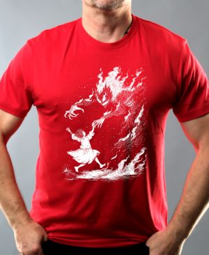 Strašidelná pohádka čert a Káča, bílý tisk