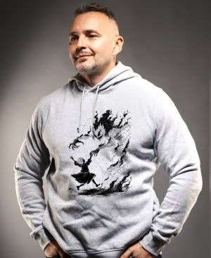 Strašidelná pohádka čert a Káča, černý tisk