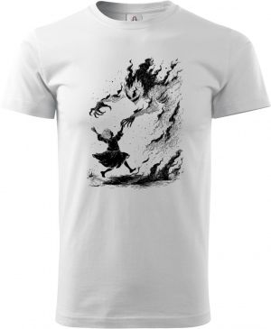 Strašidelná pohádka čert a Káča, černý tisk