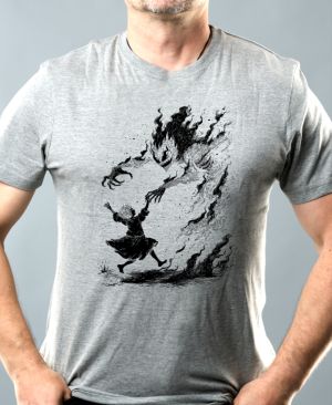 Strašidelná pohádka čert a Káča, černý tisk