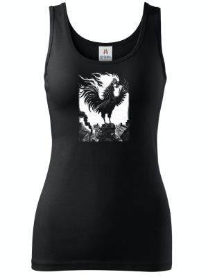 Strašidelná pohádka Ohnivý kohout, bílý tisk