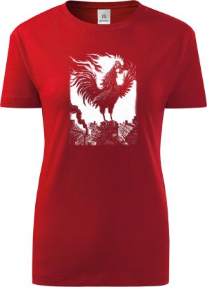 Strašidelná pohádka Ohnivý kohout, bílý tisk