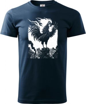 Strašidelná pohádka Ohnivý kohout, bílý tisk