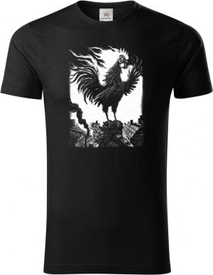 Strašidelná pohádka Ohnivý kohout, bílý tisk