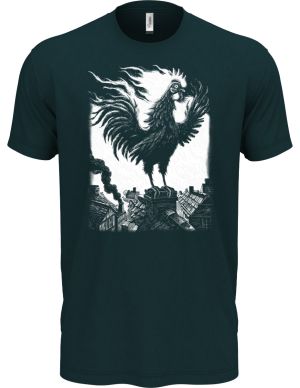 Strašidelná pohádka Ohnivý kohout, bílý tisk