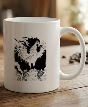 Strašidelná pohádka Ohnivý kohout, černý tisk