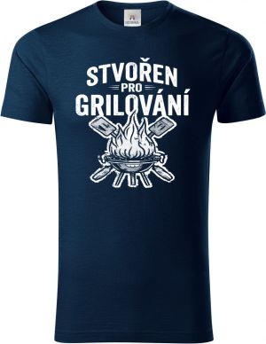 Stvořen pro grilování, V1, bílý tisk