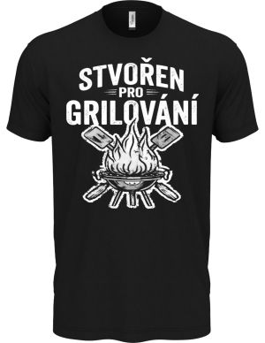 Stvořen pro grilování, V1, bílý tisk