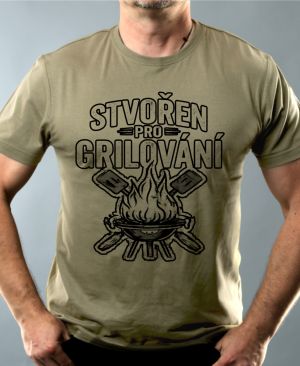 Stvořen pro grilování, V1, černý tisk