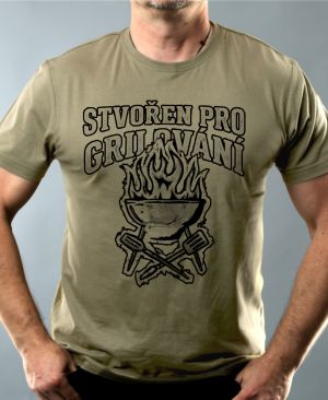 Stvořen pro grilování, V2, černý tisk