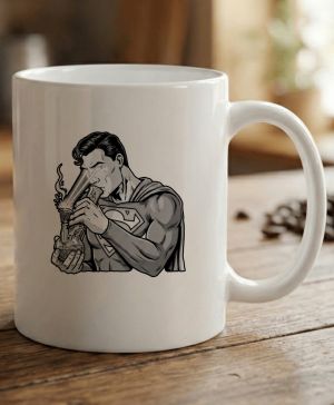 Super hulič, černý potisk