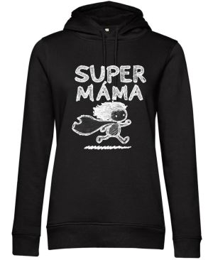 Super máma, bílý potisk