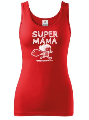 Super máma, bílý potisk