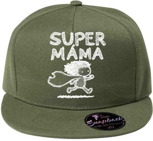 Super máma, bílý potisk