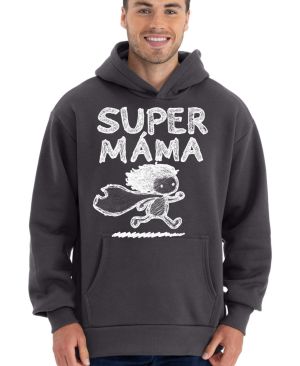 Super máma, bílý potisk