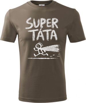 Super táta, bílý potisk