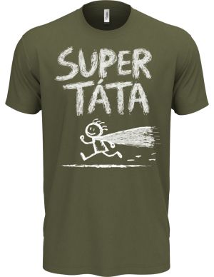 Super táta, bílý potisk