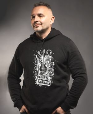 Symfonický stoh, bílý potisk