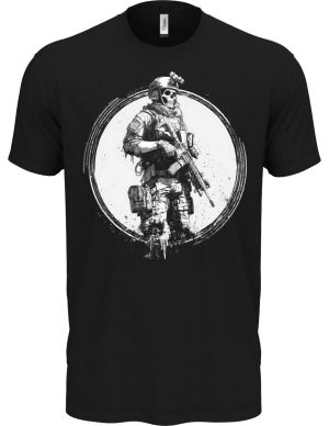 Taktický kostlivec, bílý tisk