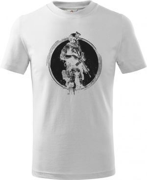 Taktický kostlivec, černý tisk