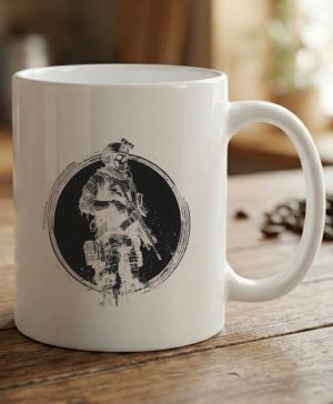 Taktický kostlivec, černý tisk