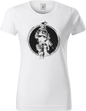 Taktický kostlivec, černý tisk