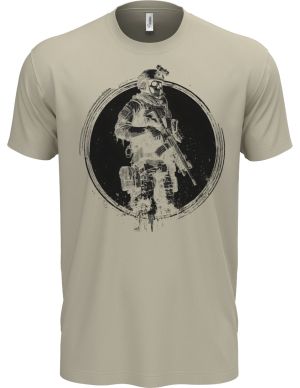 Taktický kostlivec, černý tisk