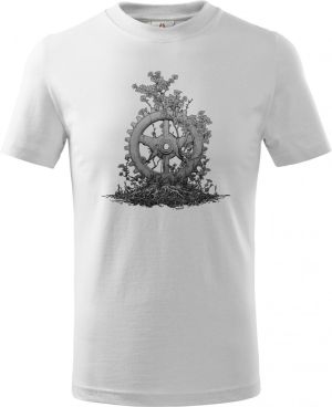 Technika v květu, černý tisk