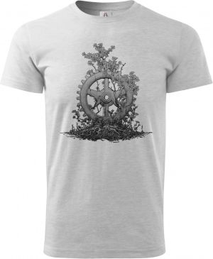 Technika v květu, černý tisk