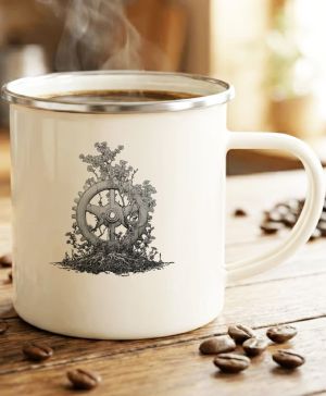 Technika v květu, černý tisk