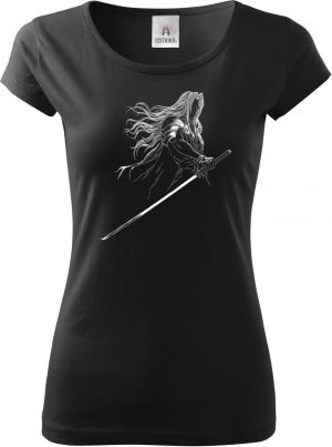 Temný šermíř, bílý tisk