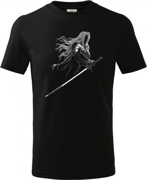 Temný šermíř, bílý tisk