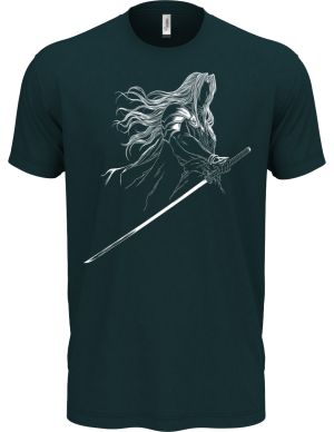 Temný šermíř, bílý tisk