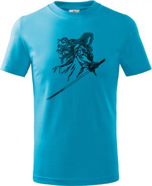 Temný šermíř, černý tisk