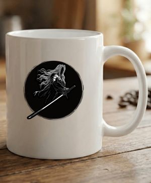 Temný šermíř, černý tisk