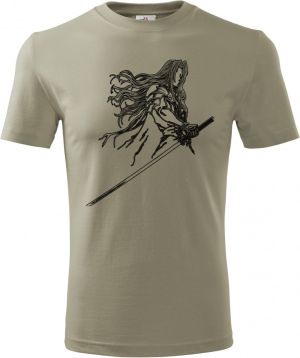 Temný šermíř, černý tisk