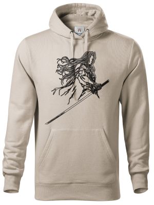 Temný šermíř, černý tisk