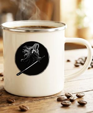 Temný šermíř, černý tisk