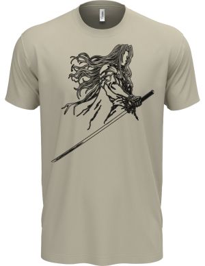 Temný šermíř, černý tisk