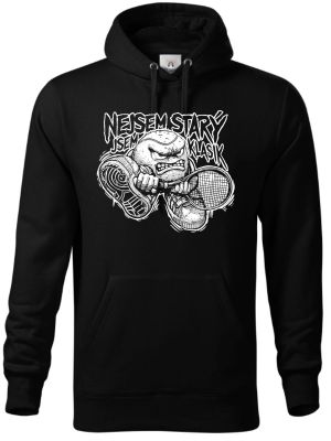Tenisový drsňák, bílý potisk